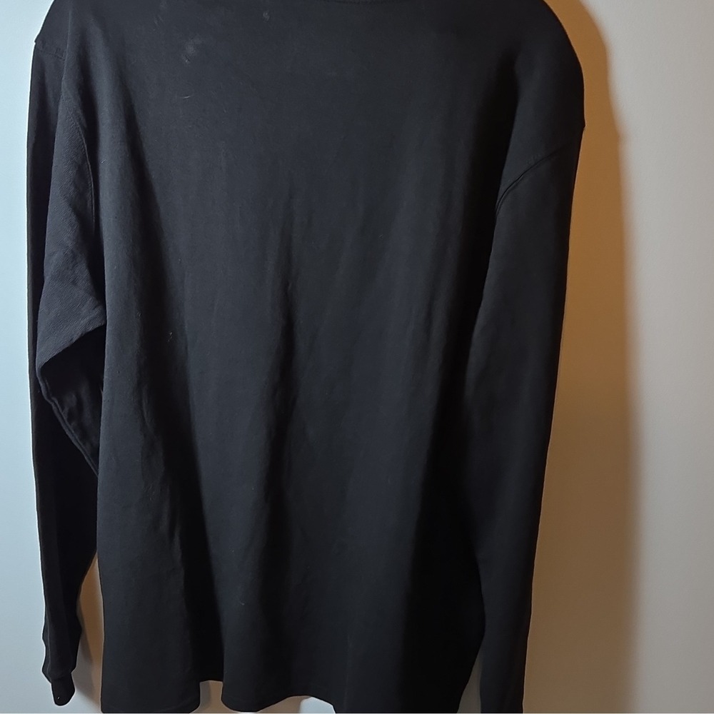 Carhartt Loose Fit Cotton Long Sleeve Pocket Crew Neck T-Shirt Black XL 16-18 - Picture 4 of 4